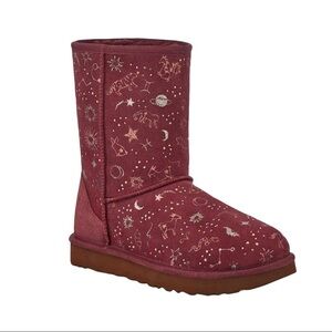 Ugg Wild Grape Classic Zodiac Short Suede Boots Women’s Size 6 Cozy Warm Classic